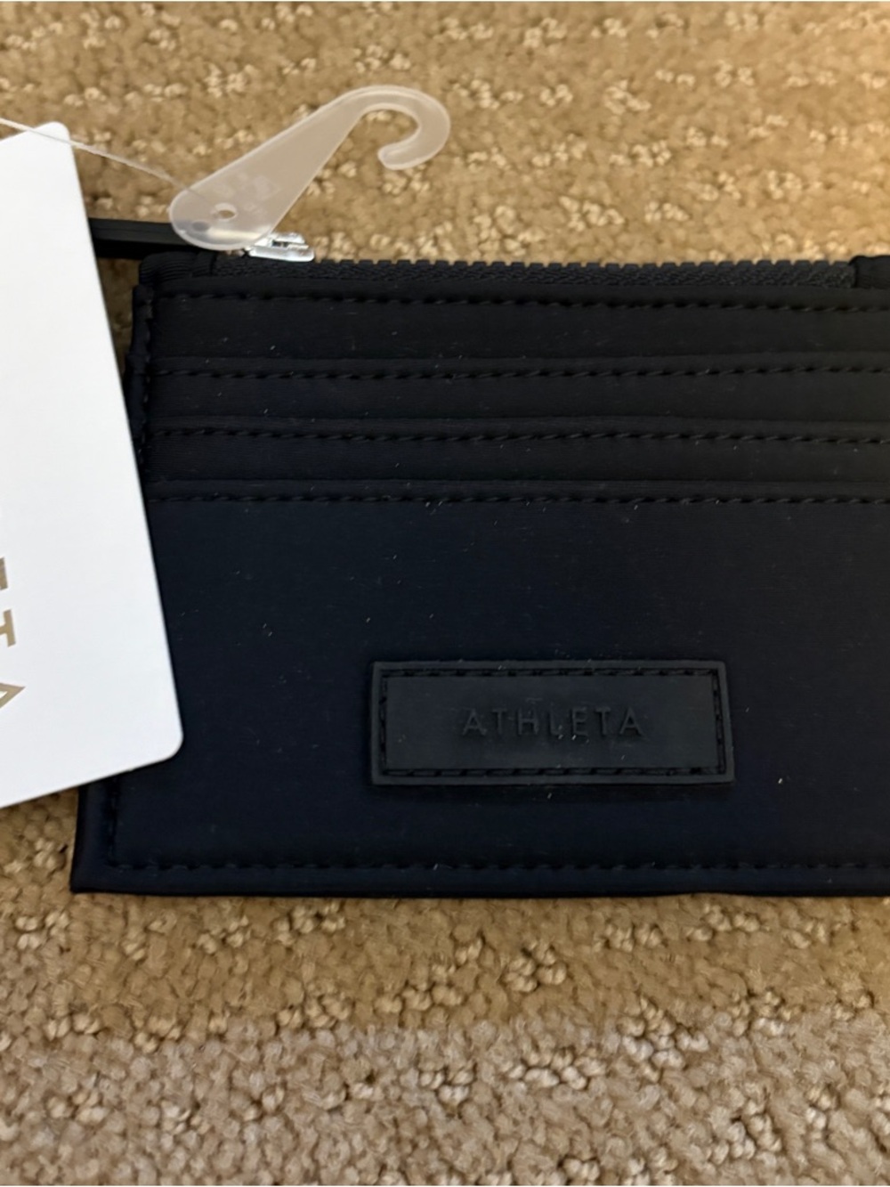 Athleta Black Card Wallet with Multiple Card Slots